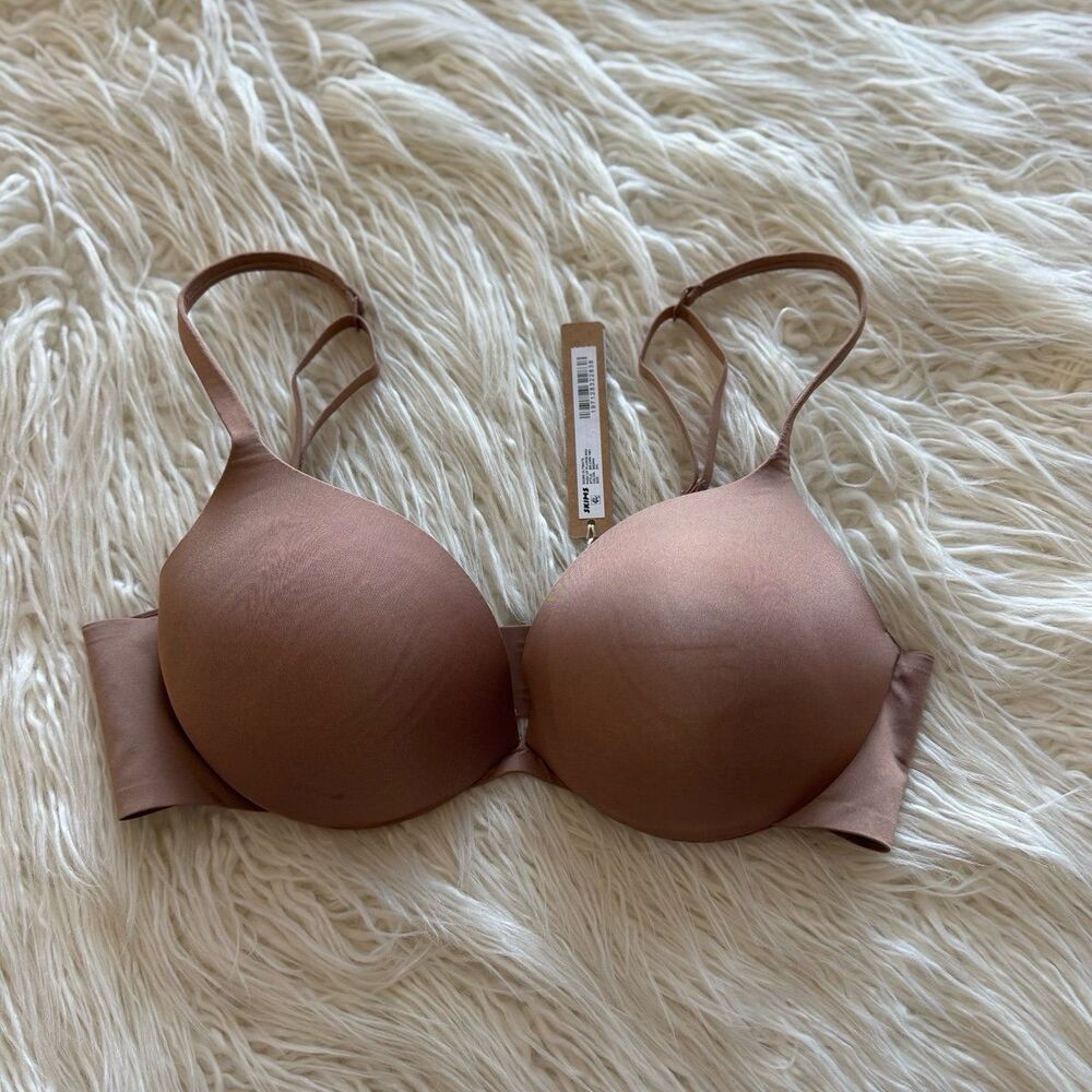 Skims Ultimate Push up Plunge Bra Sienna Size 32C